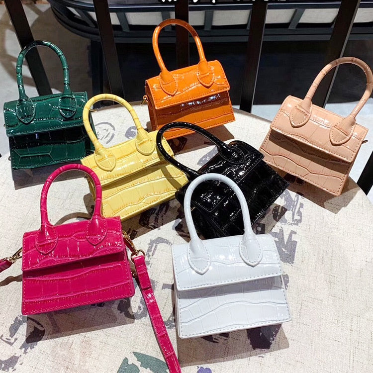 Buy Wholesale China New Fashion Small Jean Purse Chain Bag Square Jacket Handbag  Girls Pu Leather Shoulder Mini Bags & Handbag Girls at USD 8.99