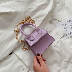 Mini Small Square bag 2020 Fashion New Quality PU Leather Women's Handbag Crocodile pattern Chain Shoulder Messenger Bags