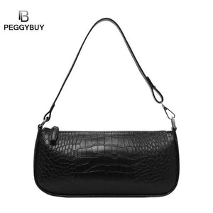 Vintage Crocodile Pattern Women Messenger Handbags sac Split PU Leather Street Casual Solid Zipper Shoulder Bags Bolsa Mujer New