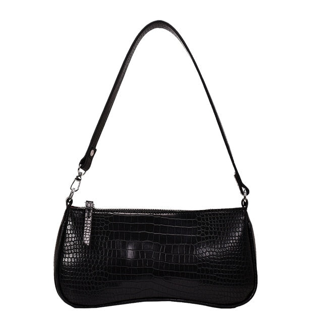 Vintage Crocodile Pattern Women Messenger Handbags sac Split PU Leather Street Casual Solid Zipper Shoulder Bags Bolsa Mujer New